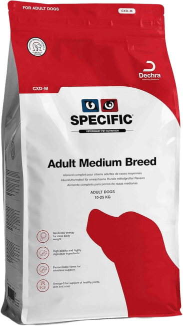 Veterinārā barība suņiem – Specific CXD-M Adult Medium Breed, 12 kg