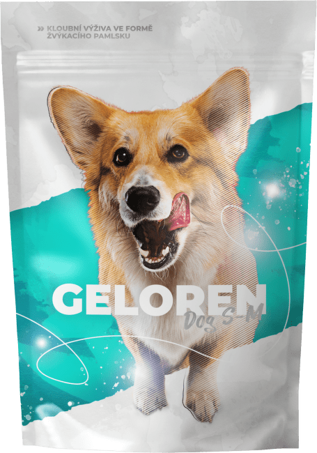 Kloubní výživa pro psy Geloren Dog S–M 180 g