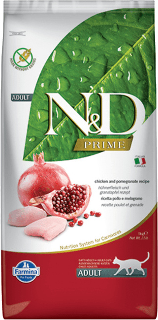ND Cat GF Prime Adult  kura a granátové jablko 5 kg