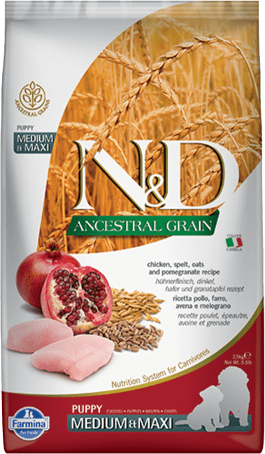 ND Dog LG Puppy kura a granátové jablko  2,5 kg 