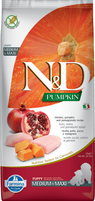 ND Dog GF Pumpkin Puppy  kura a granátové jablko 12 kg