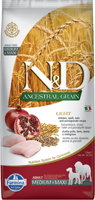 ND Dog LG Light kura a granátové jablko 12 kg 