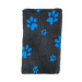 Guļvieta suņiem – Vet Bed, Anthracite with Blue Paws, 100 х 75 cm