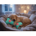 Hračka Dog Fantasy Cuddle kost nahřívací tyrkysová 30 cm