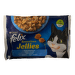 Konservi kaķiem – FELIX SENSATIONS Jellies, zivju izlase, 4 x 85 g