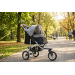 Rati suņiem – PawHut Pet Stroller 110*54*106 cm grey and black