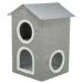 Mājiņa kaķiem – TRIXIE Kimy Cave, Two Floors, 47 × 67 × 47 cm, light grey