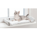 Guļvieta kaķiem – TRIXIE Calida Lying Mat for windowsills, 60 x 25 cm, white-grey