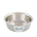Bļoda suņiem – TRIXIE Stainless Steel Bowl with Silicone, 0,4 l/14 cm, White/Grey