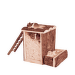 Rotaļu tornis grauzējiem – TRIXIE Natural Living play and burrow tower, 20 x 20 x 16 cm