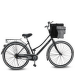 Корзина для велосипеда для собак – AFP Bicycle Delux Bag, 36 x 25 x 26 cm, grey/black