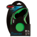 Инерционный поводок для собак - FLEXI Comfort Tape Leashes M, 5 m, green