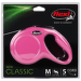  Поводок-рулетка для собак – Flexi New Classic Cord Leashes M 5 м, Pink