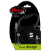 Поводок-рулетка для собак – Flexi Black Design S Cord 5 м, Black