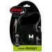 Inerces pavada suņiem – Flexi Black Design M Tape 5 m, Black
