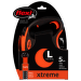 Inerces pavada suņiem – Flexi Xtreme L Tape 5 m, black / orange