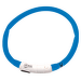 Atstarojošā kakla siksna - DogFantasy LED flashing band, rechargeable, 45cm, zila