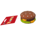 Игрушка для собак – Dog Fantasy Toy Yummies Latex Hamburger, with sound, 8 см