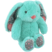 Hračka Dog Fantasy Cuddle zajíček s tlukoucím srdcem tyrkysový 29 cm