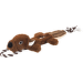 Hračka Dog Fantasy Skinneeez Veverka s provazem 57 cm