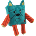 Hračka pro psy Dog Fantasy Cuties zvířátko petrolejově zelené 17,5 cm