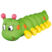 Игрушка для собак - Гусеница, латекс, 26 см