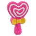 Rotaļlieta suņiem – Dog Fantasy Toy Yummies Latex Lollipop Heart, with sound, mix colors, 13 cm
