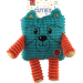 Hračka pro psy Dog Fantasy Cuties zvířátko petrolejově zelené 12,5 cm