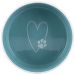 Miska keramická Pets Home 12cm krémová/sv. modrá 0,3l