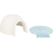 Igloo s chladicí keramickou deskou Trixie pro hlodavce 13 × 9 × 15 cm bílá