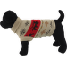 Sveter Dog Fantasy Winter Tale vianočny pletený se sobmi XL 65cm