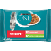 Purina One kapsička pre mačky Sterilcat morka, fazuľa, losos, mrkva 4 x 85 g 