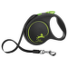 Inerces pavada suņiem – Flexi Black Design M Tape 5 m, Green