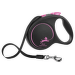 Inerces pavada suņiem – Flexi Black Design M Tape 5 m, Pink
