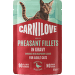 Konservi kaķiem – CARNILOVE Cat Pouch Gravy rich in Pheasant enriched with Raspberry Leaves 85 g