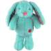 Hračka Dog Fantasy Cuddle zajíček s tlukoucím srdcem tyrkysový 29 cm