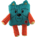 Hračka pro psy Dog Fantasy Cuties zvířátko petrolejově zelené 12,5 cm