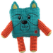 Hračka pro psy Dog Fantasy Cuties zvířátko petrolejově zelené 17,5 cm