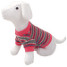Triko DOG FANTASY s proužky růžové S/M