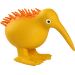 Hračka Kiwi Walker latex kiwi pískací oranžová 13,5cm