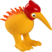 Hračka Kiwi Walker latex kiwi pískací oranžová 10,5cm