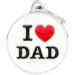 Známka My Family Charms popis I LOVE DAD
