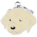 MyFamily známka gravírovacia zlatý retriever