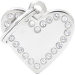 Známka My Family Chic Swarovski srdce stříbrná