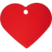 Medaljons – Heart Large, Red
