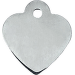 Medaljons – Heart Small, Chrome