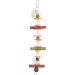 Rotaļlieta putniem – TRIXIE Wooden toy with leather and pearls, 28 cm