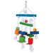 Игрушка для птиц – TRIXIE Wooden toy with leather and rope, 24 см