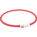 Atstarojoša kaklasiksna suņiem – TRIXIE Flash light ring USB, XS–XL: 70 cm, red