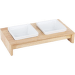 Подставка с мисками – Pawise Natural Feeder, white, 2 x 200 мл